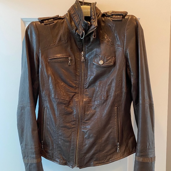 Danier Brown Leather Jacket - Picture 1 of 7